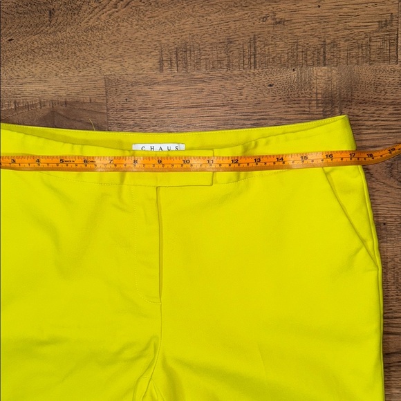 CHAUS New York. Bright Yellow Pants - Picture 3 of 11